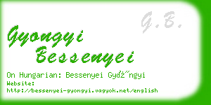 gyongyi bessenyei business card